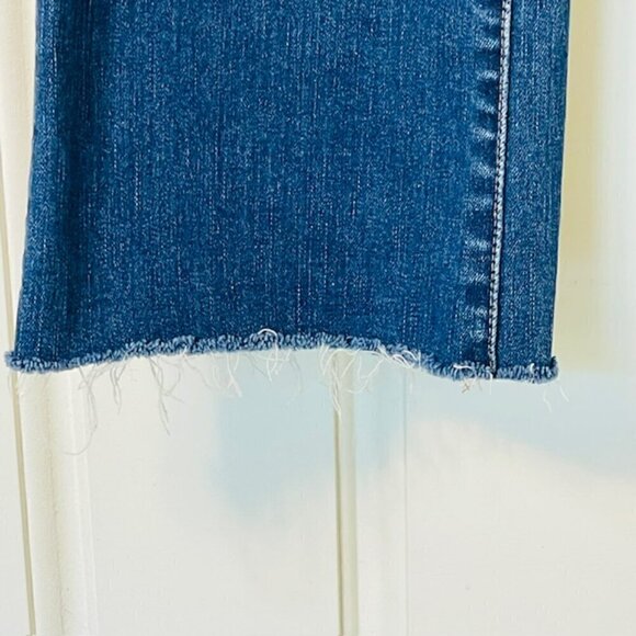 Madewell Cali Demi-Boot Jeans 25 in Preston Wash: Raw-Hem Edition Cropped Ankle - Picture 7 of 15